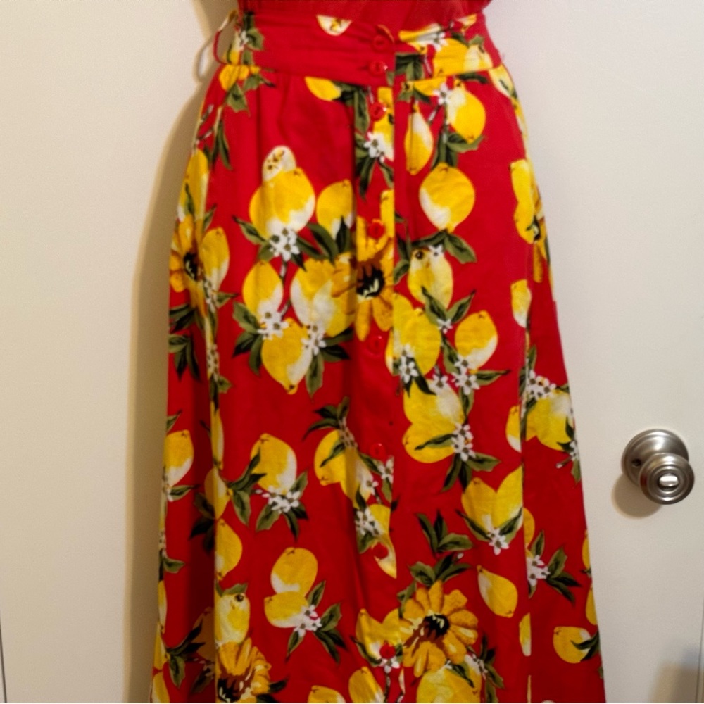 Lulumari Lemon Print Skirt